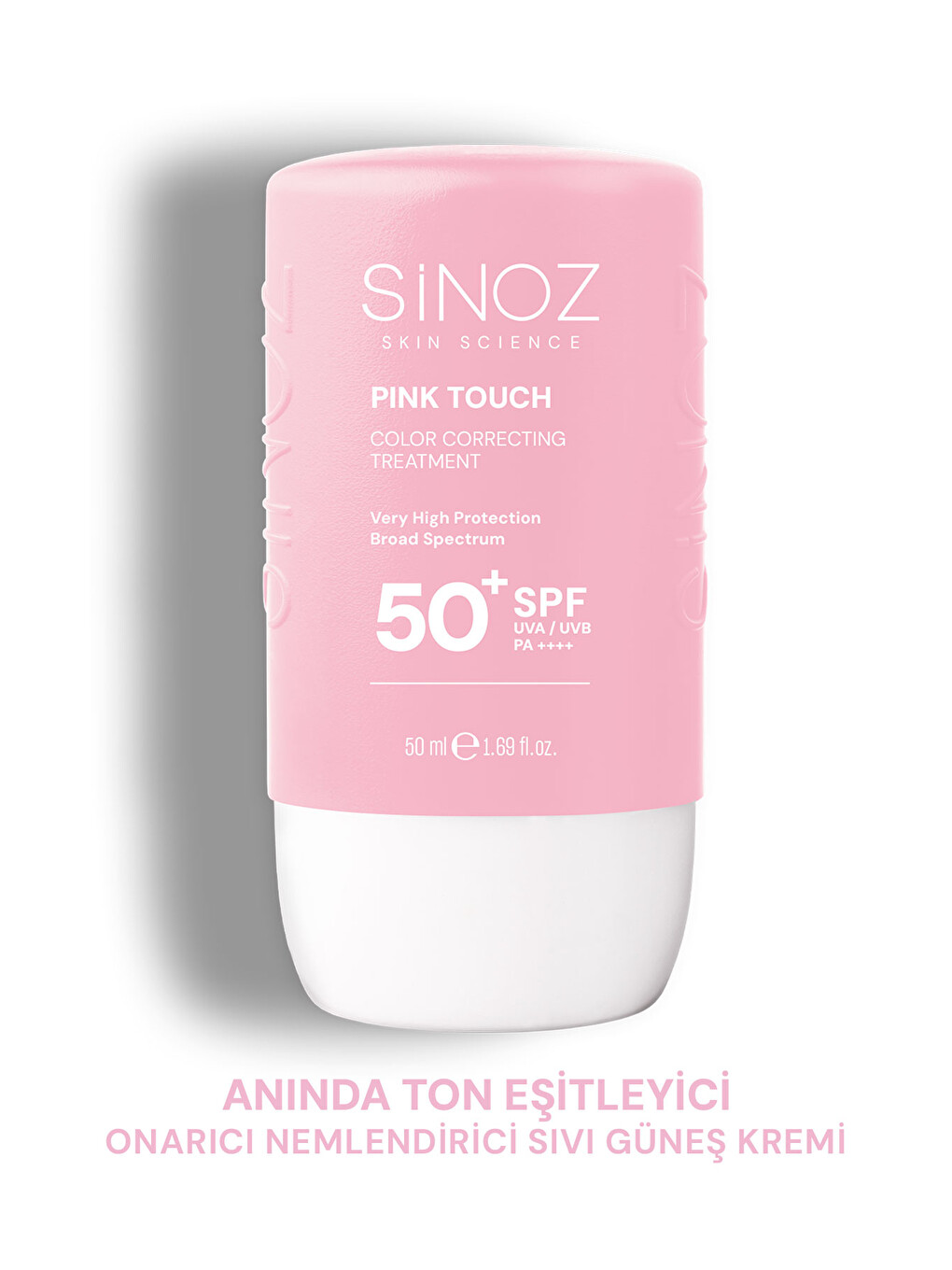 Pink Touch Anında Ton Eşitleyici Leke Karşıtı Spf50+ Pembe Sıvı Yüz Güneş Kremi Pa++++ 50ml