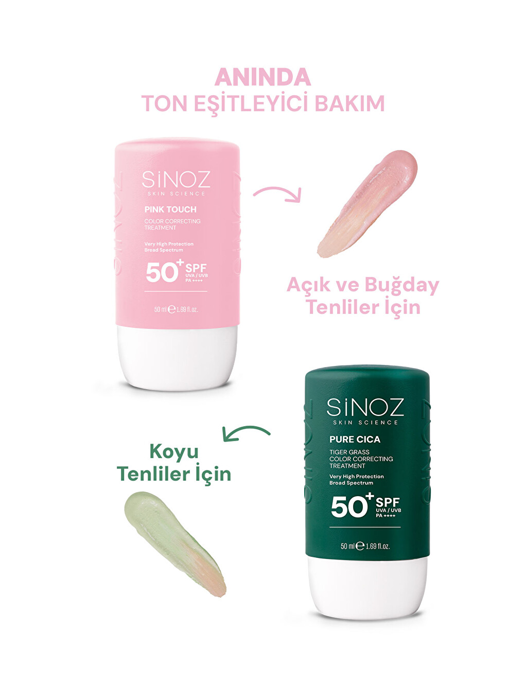Pink Touch Anında Ton Eşitleyici Leke Karşıtı Spf50+ Pembe Sıvı Yüz Güneş Kremi Pa++++ 50ml-5