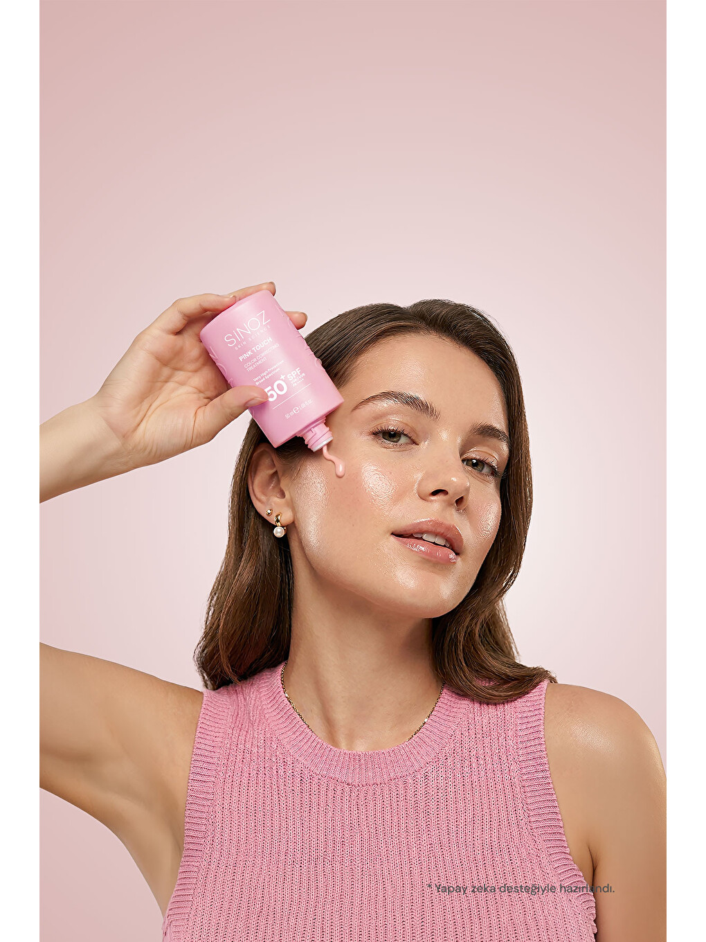 Pink Touch Anında Ton Eşitleyici Leke Karşıtı Spf50+ Pembe Sıvı Yüz Güneş Kremi Pa++++ 50ml-8