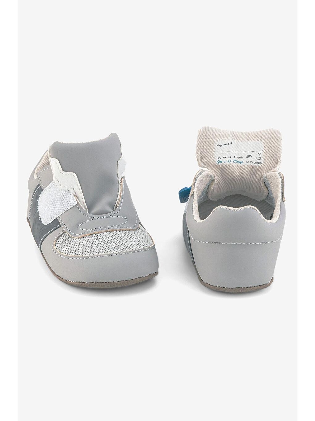 ⁠Smart Walker First Prime Super Mat Havalı Gri Barefoot İlk Adım Bebek Ayakkabı-6