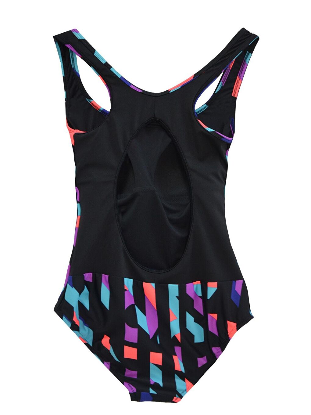 Siyah Kadın Çok Renkli Yüzücü Mayo HZL23S-AR18981