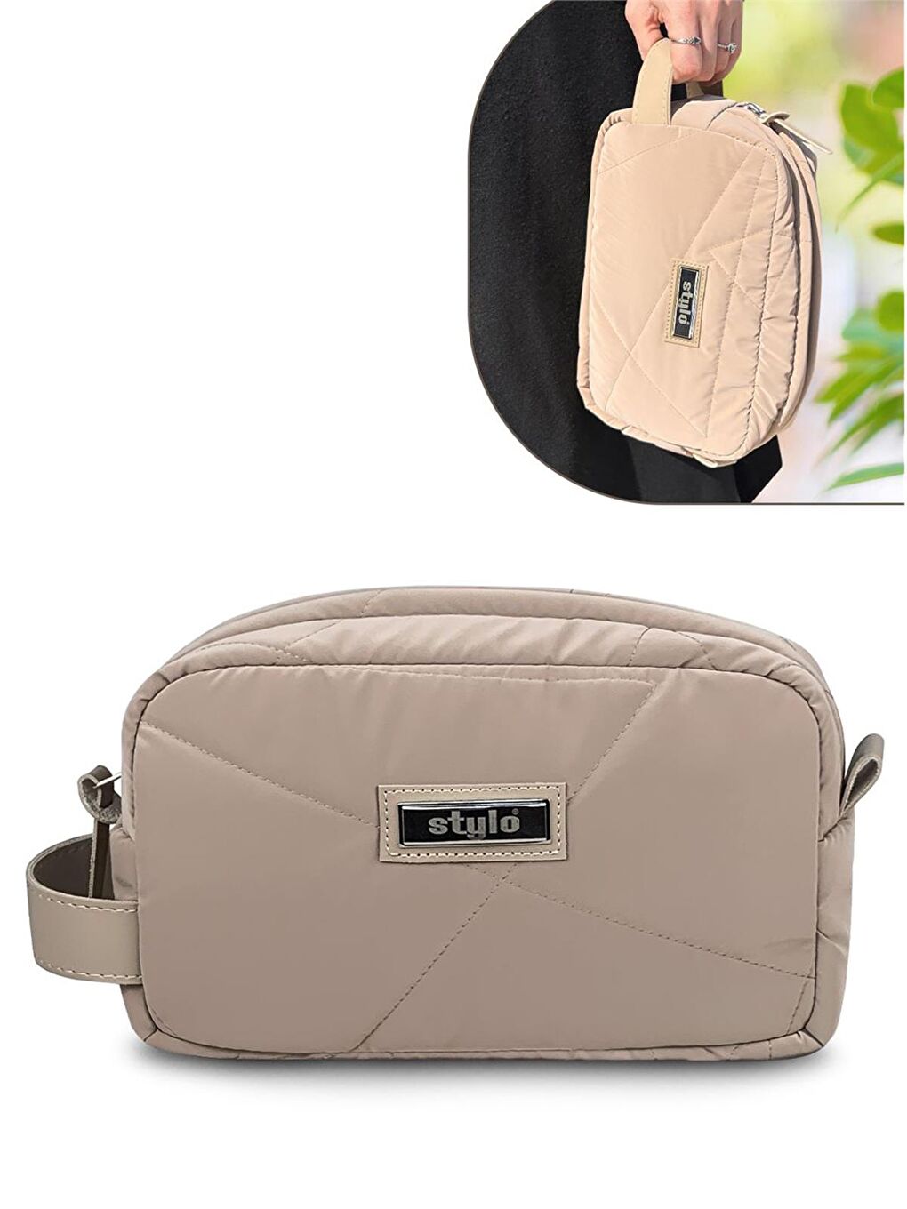 Powder Anne Bebek Bakım ve Kadın Çantası - Bej Standart-2