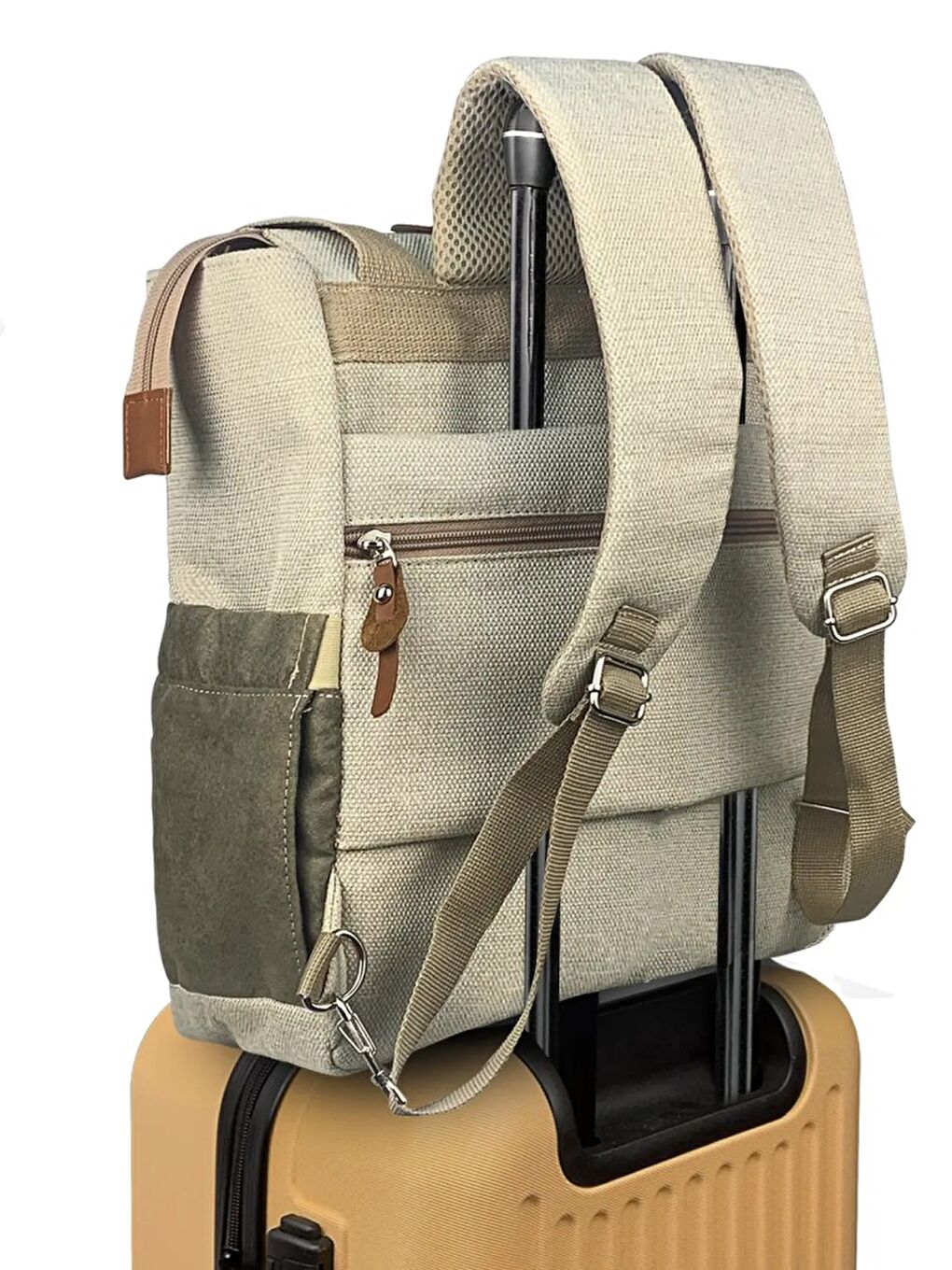 Platinum (2 In 1) Anne Bebek Bakım Sırt Ve Omuz Çantası - Bej Standart-2