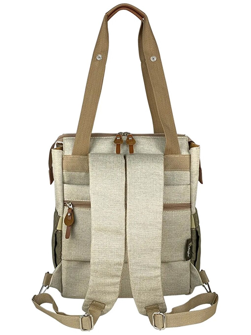 Platinum (2 In 1) Anne Bebek Bakım Sırt Ve Omuz Çantası - Bej Standart-4