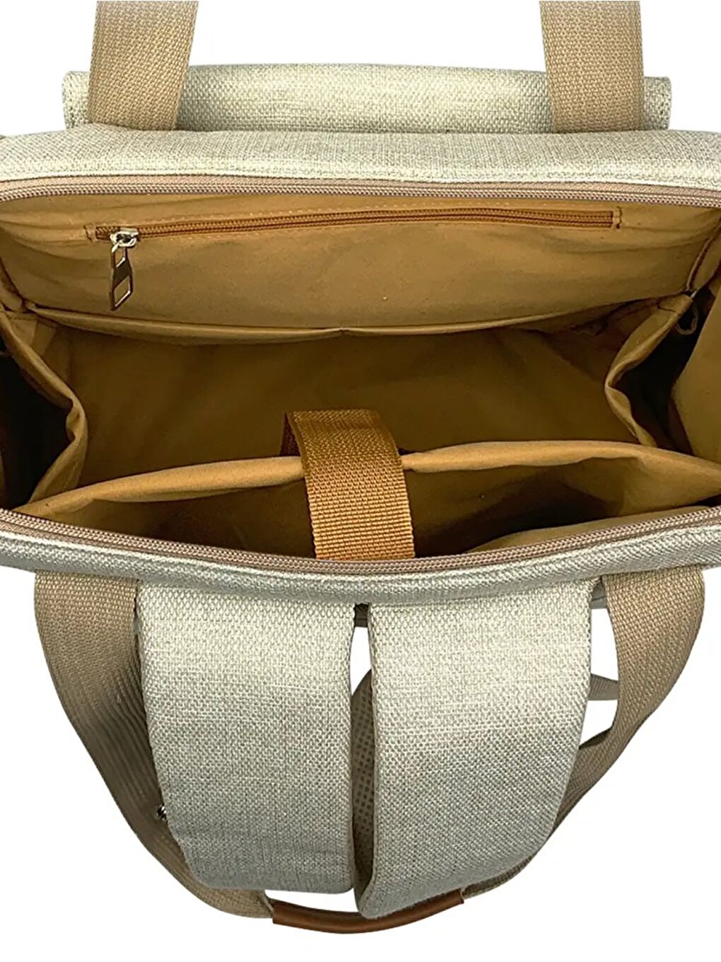 Platinum (2 In 1) Anne Bebek Bakım Sırt Ve Omuz Çantası - Bej Standart-5