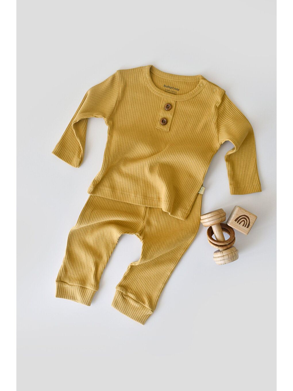 BabyCosy Organic Wear Koyu Sarı Modal Alt&Üst Takım