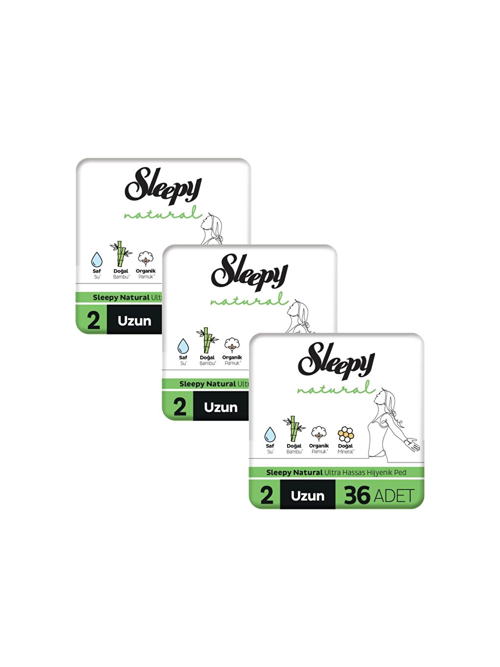 Natural Ultra Hassas Hijyenik Ped Mega Fırsat Paketi Uzun 108 Adet-1
