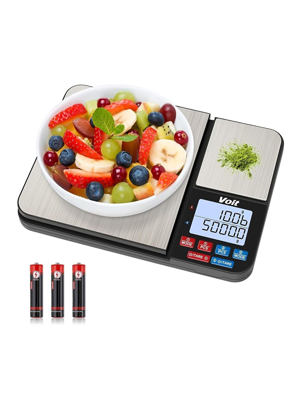 SC21 Hassas Mutfak Terazisi-LCD Ekranlı Dijital Tartı-Çelik Mutfak Ölçüm Tartısı-1