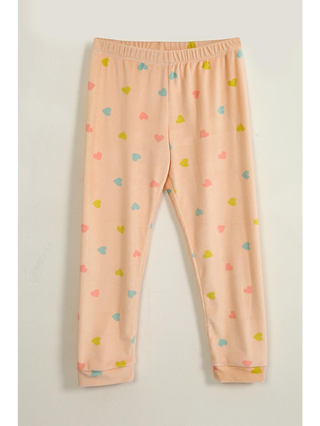 Kız Çocuk Termal Soft Pembe Kalpli Pijama Takımı (2-3 yaş 7-8 Yaş)-6