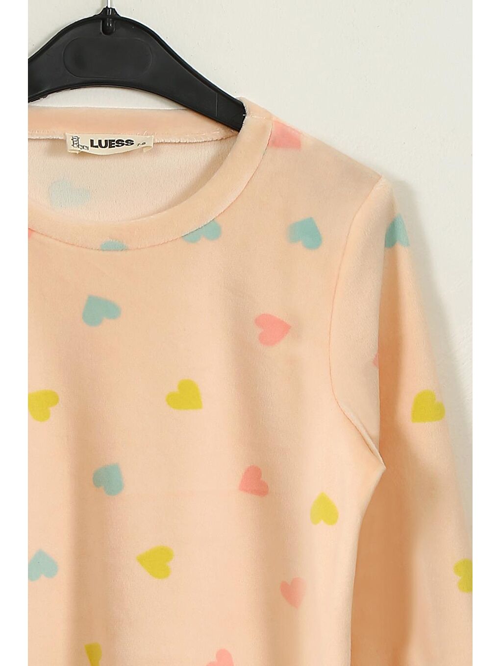 Kız Çocuk Termal Soft Pembe Kalpli Pijama Takımı (2-3 yaş 7-8 Yaş)-9