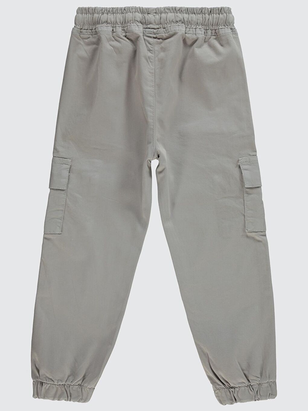 Boys Bel Paça Lastikli Kargo Cepli 10-13 Yaş Pantolon - Gri 12-13 Yaş