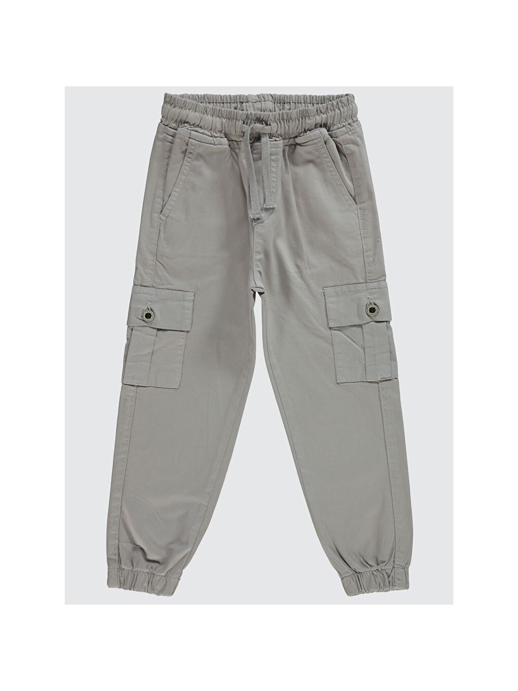 Boys Bel Paça Lastikli Kargo Cepli 10-13 Yaş Pantolon - Gri 12-13 Yaş-5