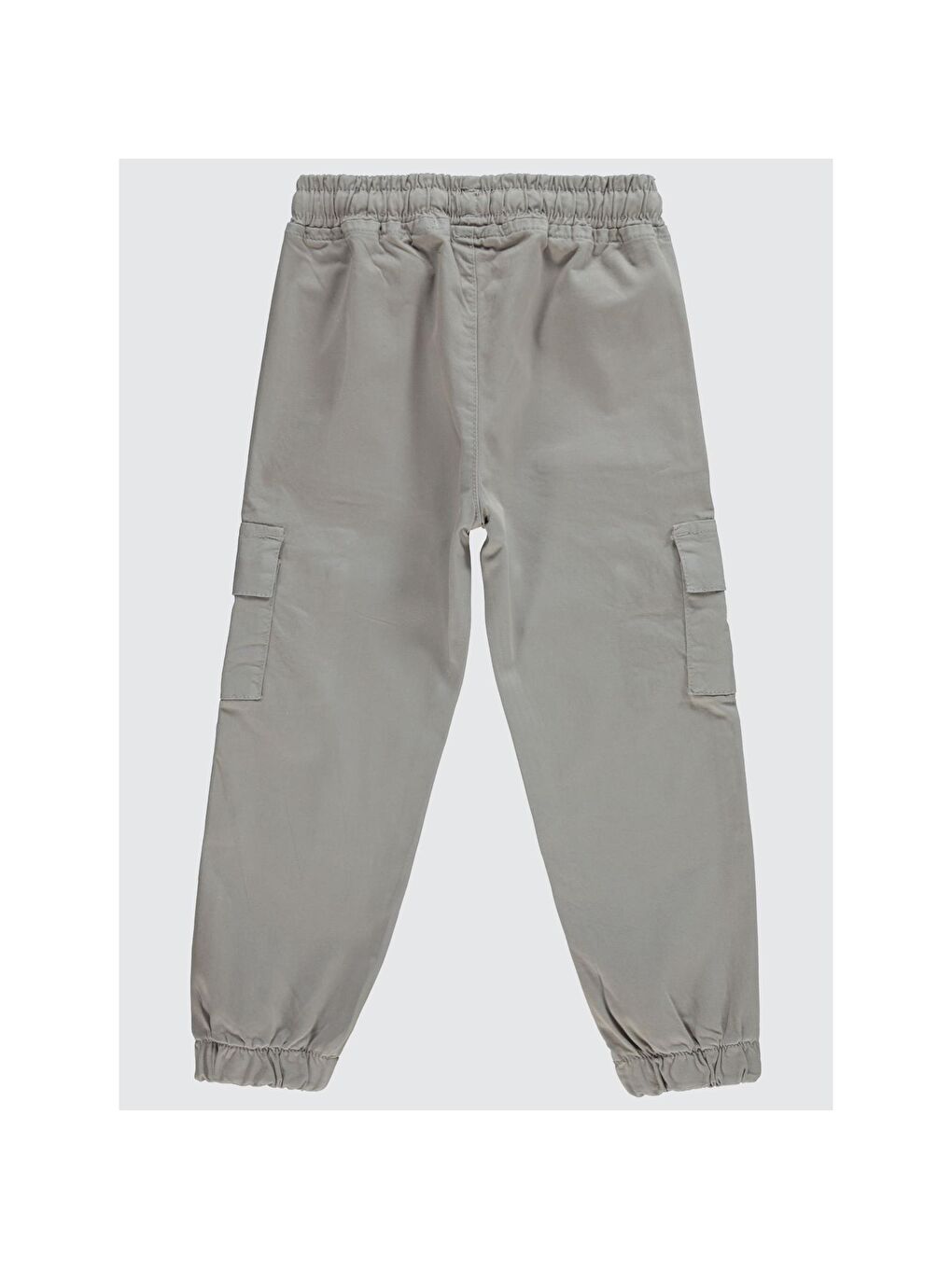 Boys Bel Paça Lastikli Kargo Cepli 10-13 Yaş Pantolon - Gri 12-13 Yaş-9