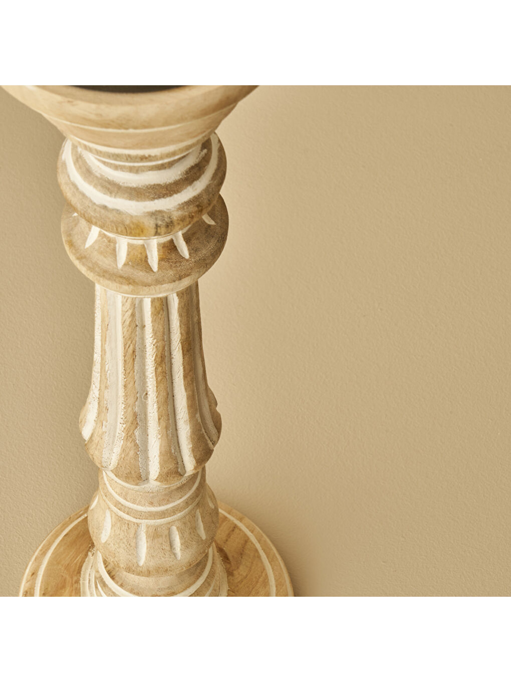 Bej Esta Şamdan Naturel (13,5x13,5x40 cm)-3