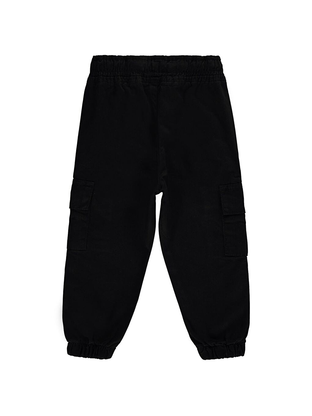 Boys Bel Paça Lastikli Kargo Cepli 2-5 Yaş Pantolon - Siyah 4-5 Yaş-3
