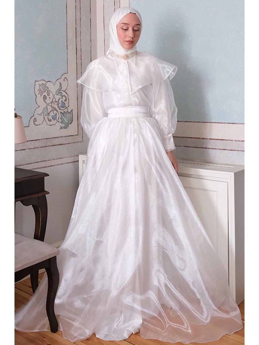 Beyaz Fransız Abiye Takım-1