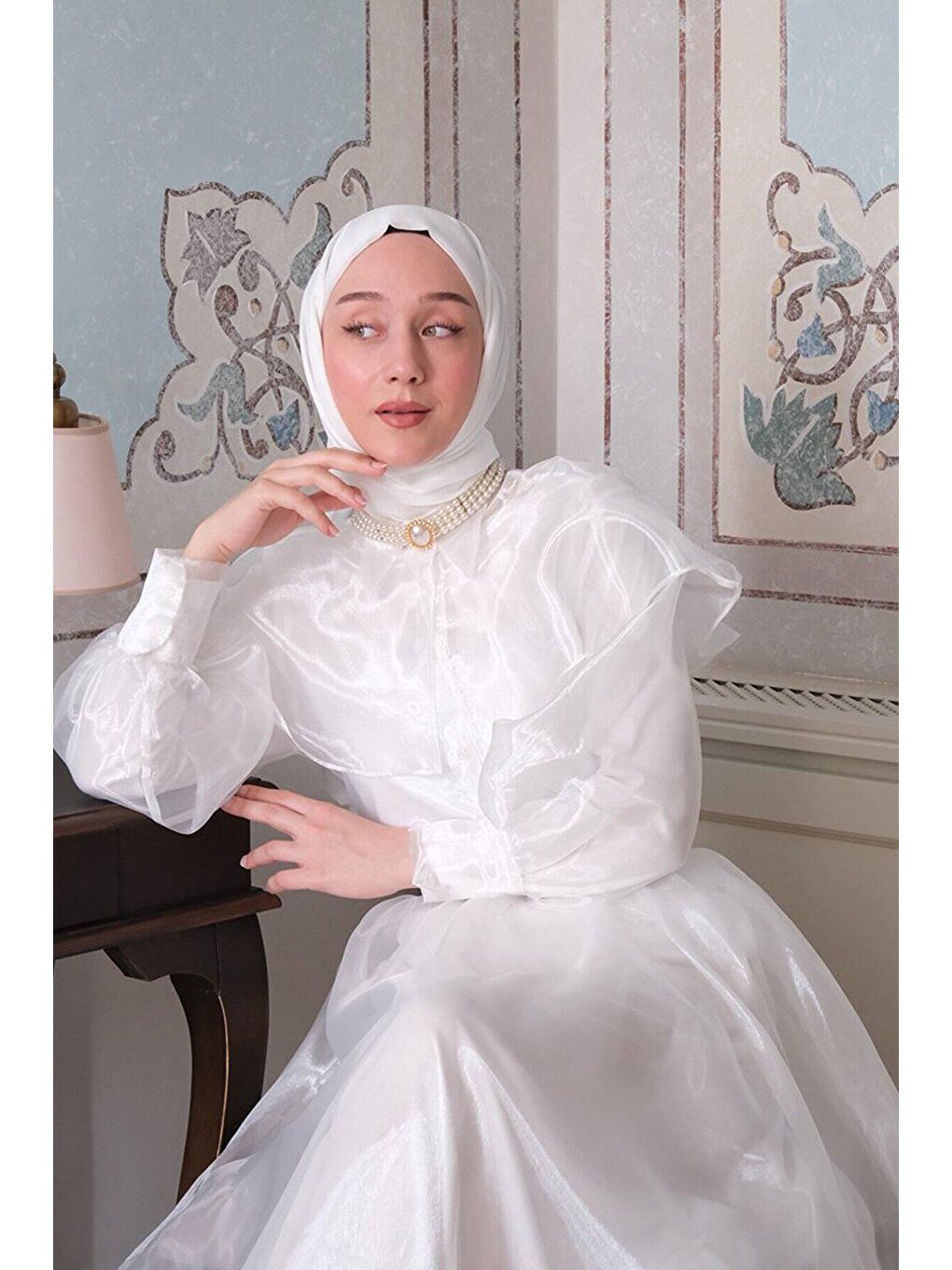 Beyaz Fransız Abiye Takım-3