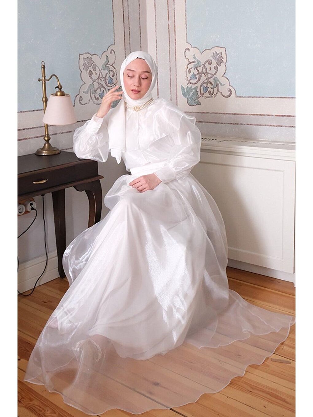 Beyaz Fransız Abiye Takım-6