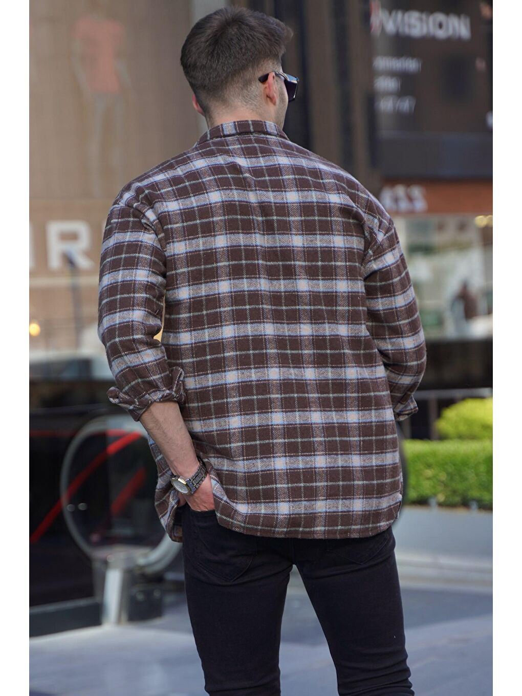 Kahverengi Regular Fit Oduncu Gömlek 5554-1