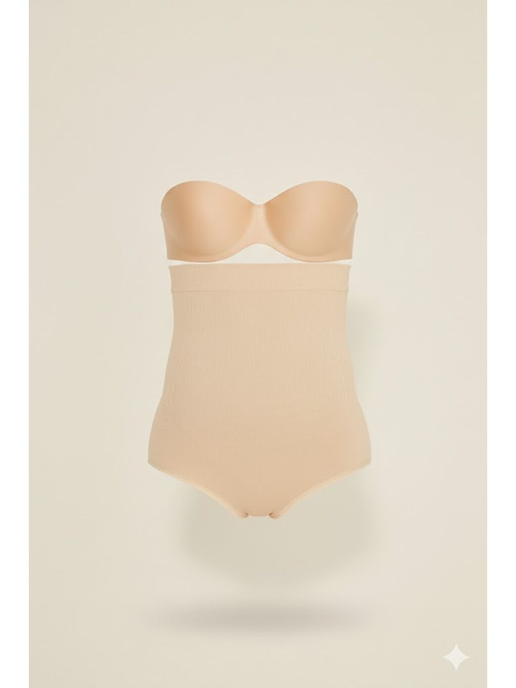 Bej C12008 Slip Korse Ten