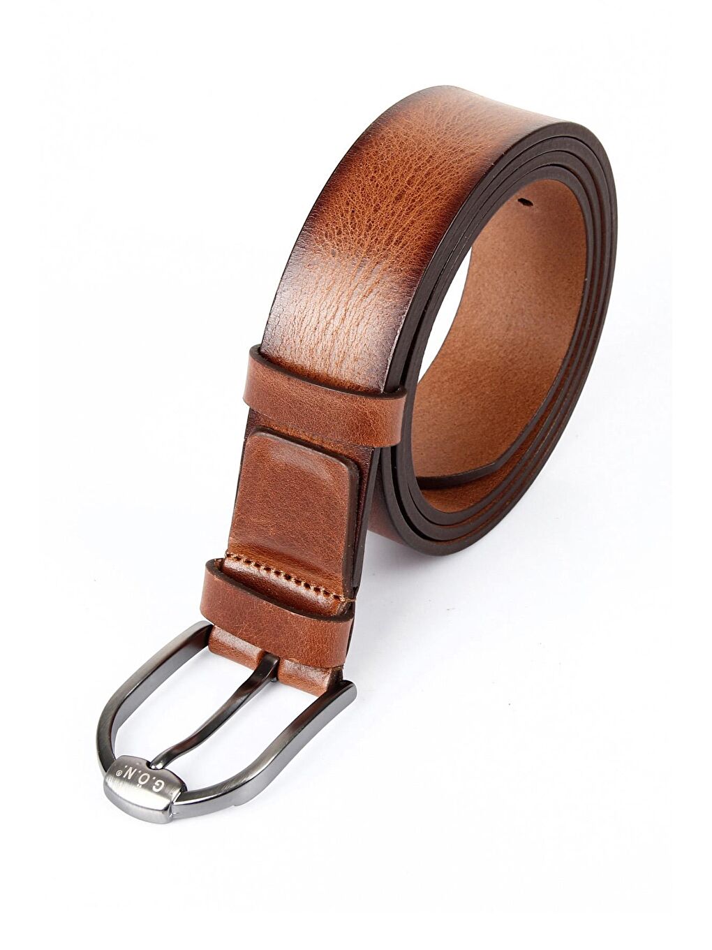 Kahverengi TABA-KAHVERENGİ  Hakiki Deri Erkek Kemer 13653-3