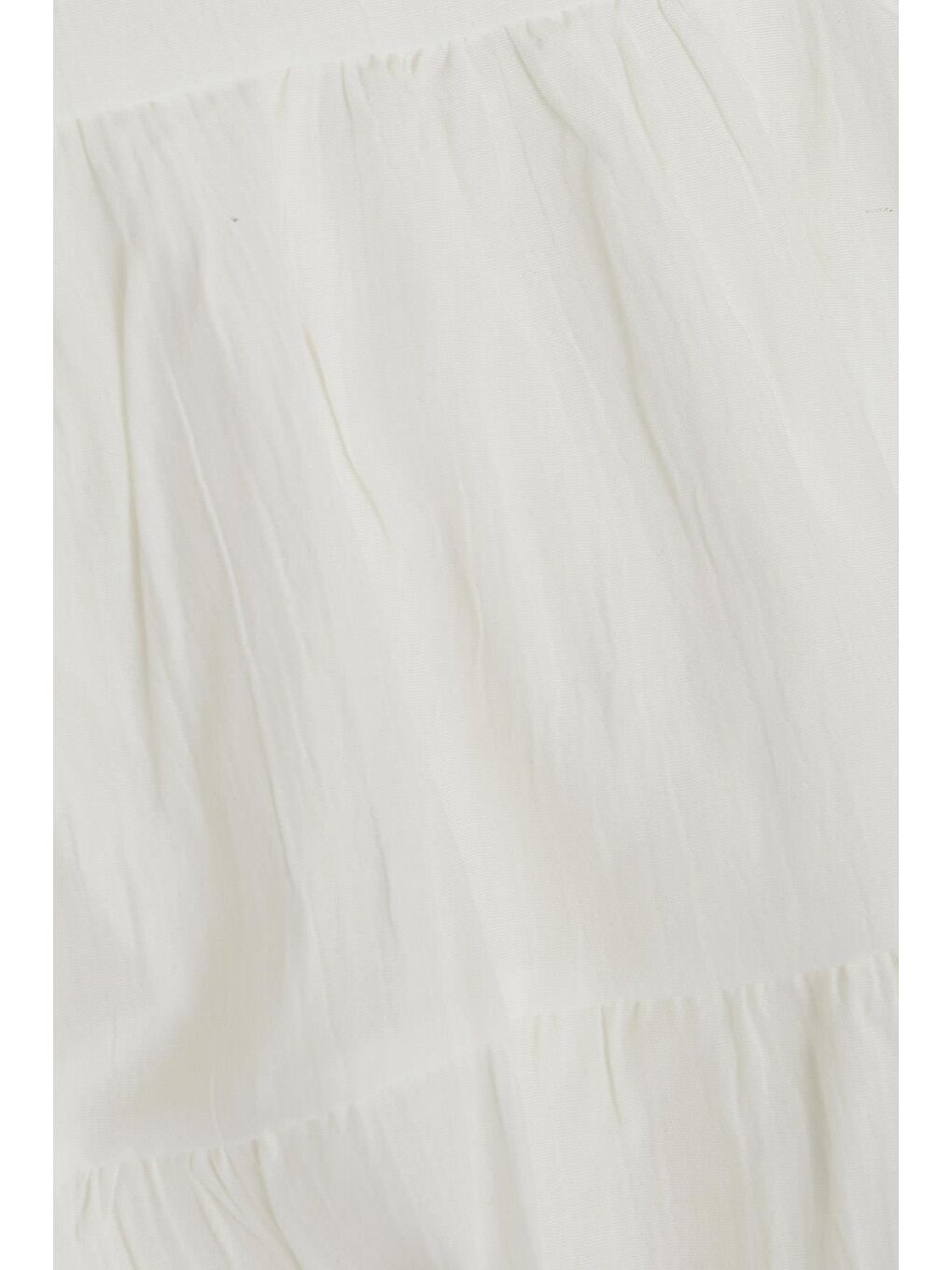 Kız Çocuk Elbise Armalı Fırfırlı Arkası Fermuarlı Beyaz (5-10 Yaş)-3