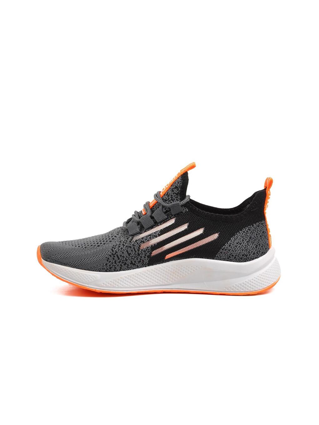 Gri Füme Turuncu Fileli Spor Ayakkabı 507-1