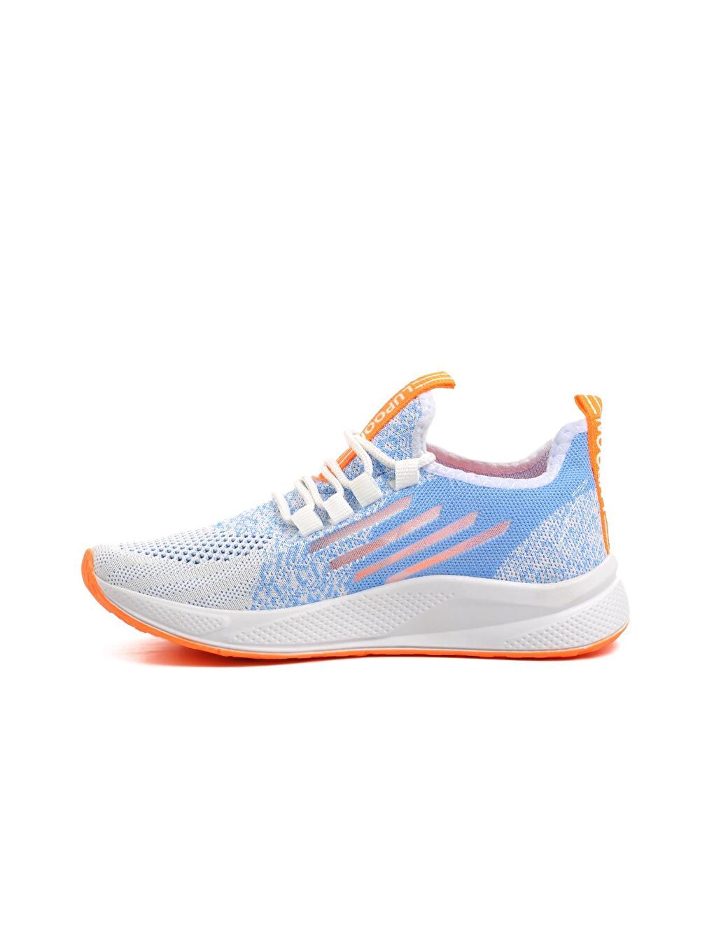 Beyaz-Fosfor Turuncu Fileli Spor Ayakkabı 507-1