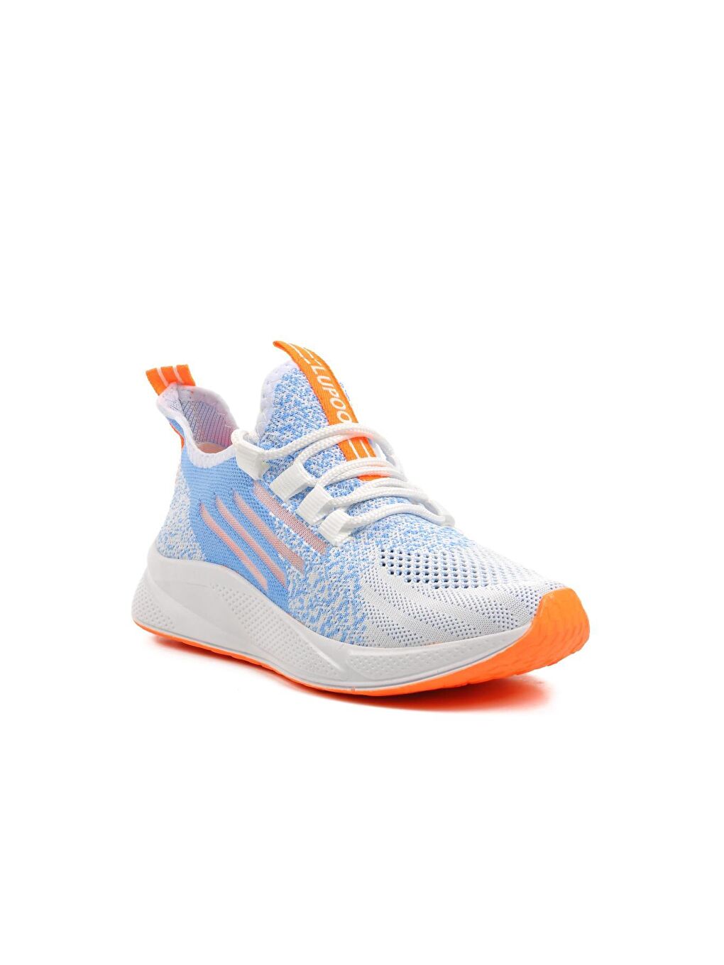 Beyaz-Fosfor Turuncu Fileli Spor Ayakkabı 507-2