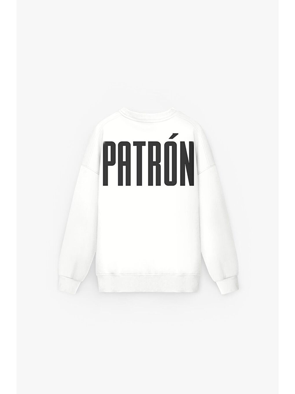 Erkek Oversize Baskılı Premium Sweatshirt Ekru-3