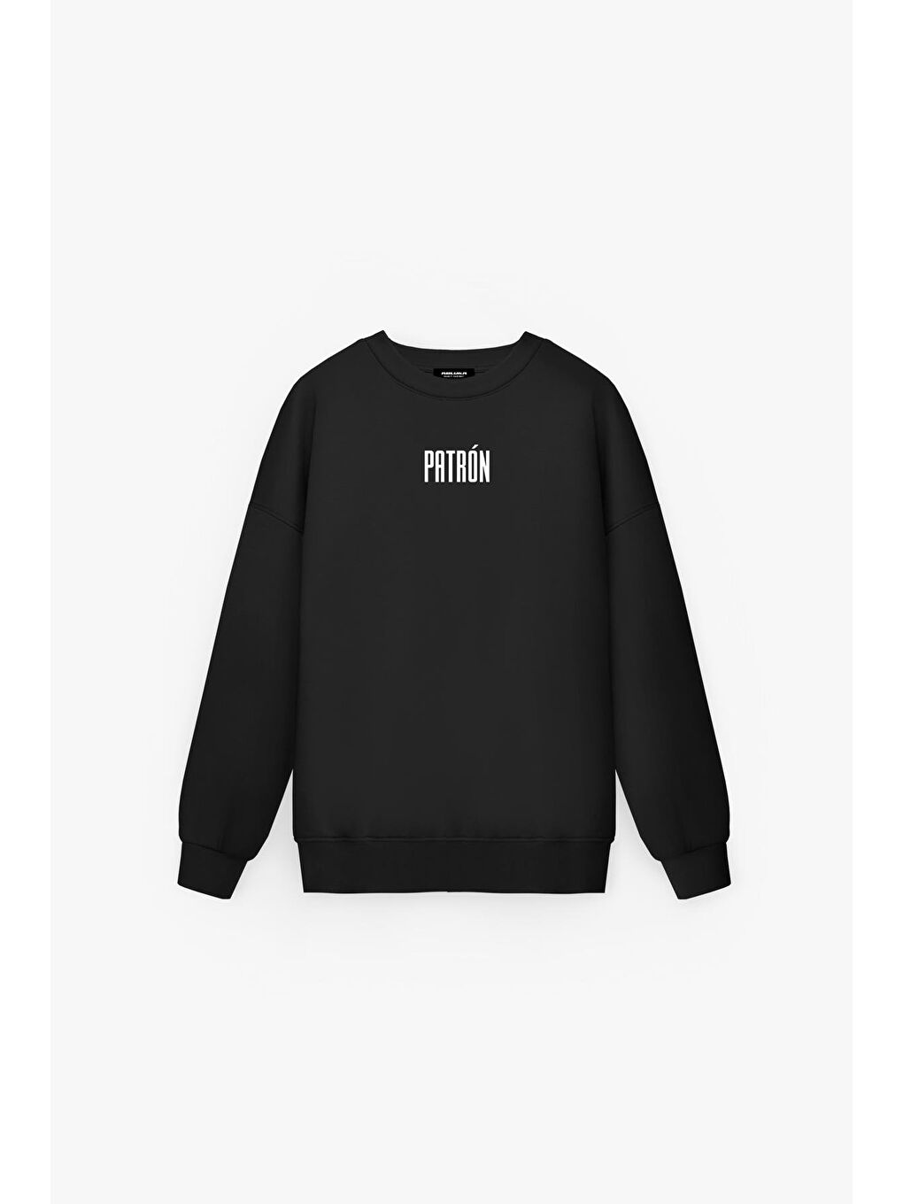 Erkek Oversize Baskılı Premium Sweatshirt Siyah-2