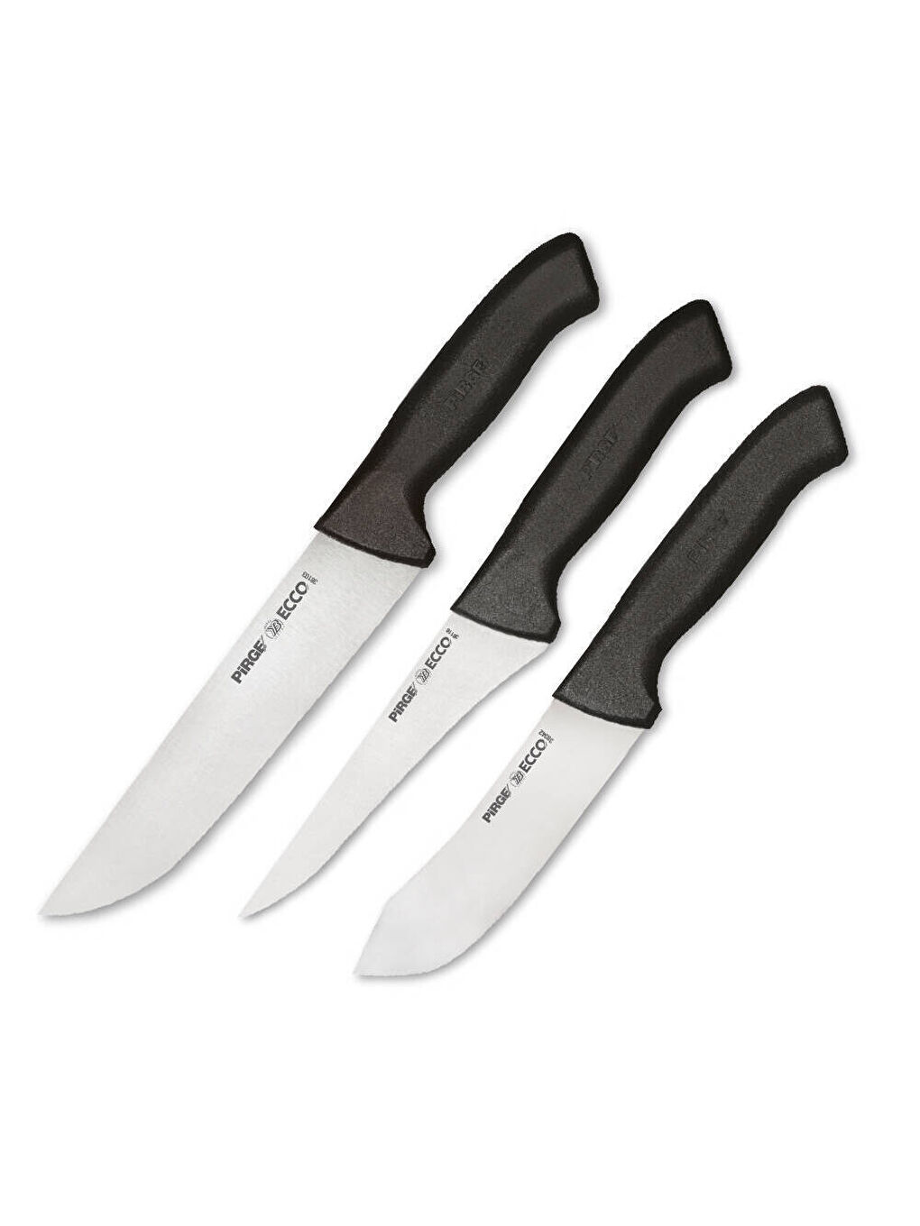 Siyah Ecco Kasap Baba Bıçak Seti