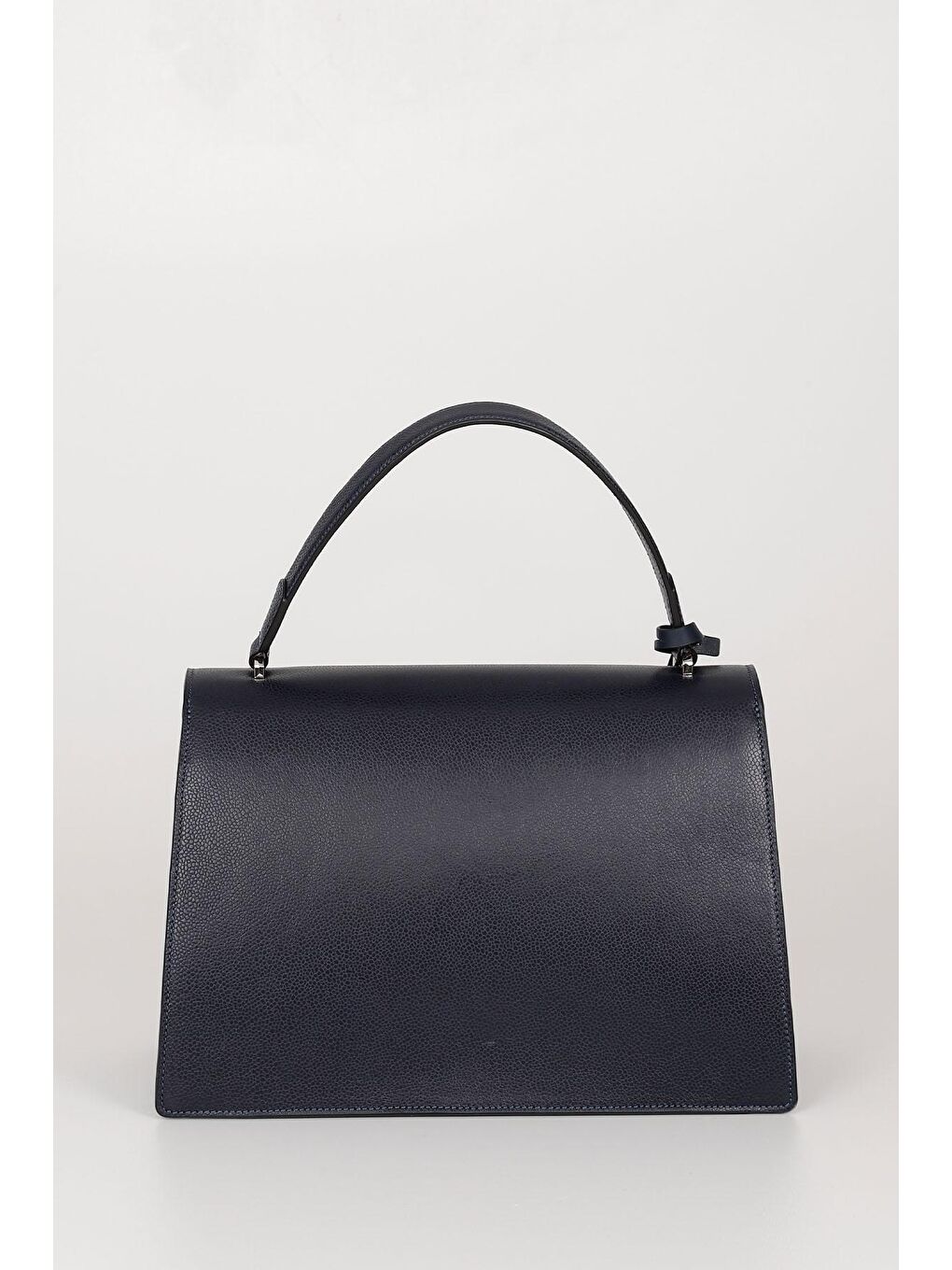 Lacivert Platinum Hakiki Deri Büyük Boy Kadın El Ve Omuz Çantası B7263-3