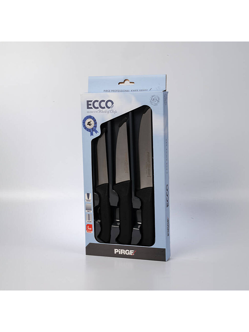 Siyah Ecco Kasap Baba Bıçak Seti-3