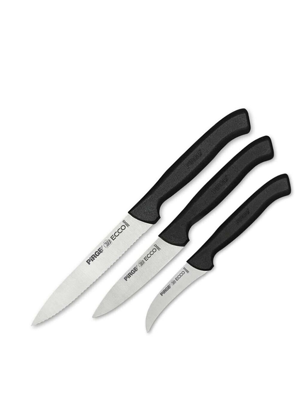 Siyah Ecco Günlük Kullanım Sebze Bıçak Seti