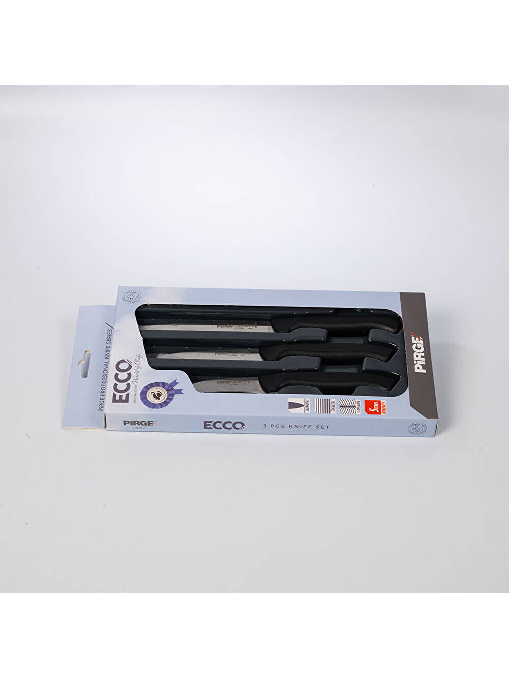 Siyah Ecco Günlük Kullanım Sebze Bıçak Seti-3