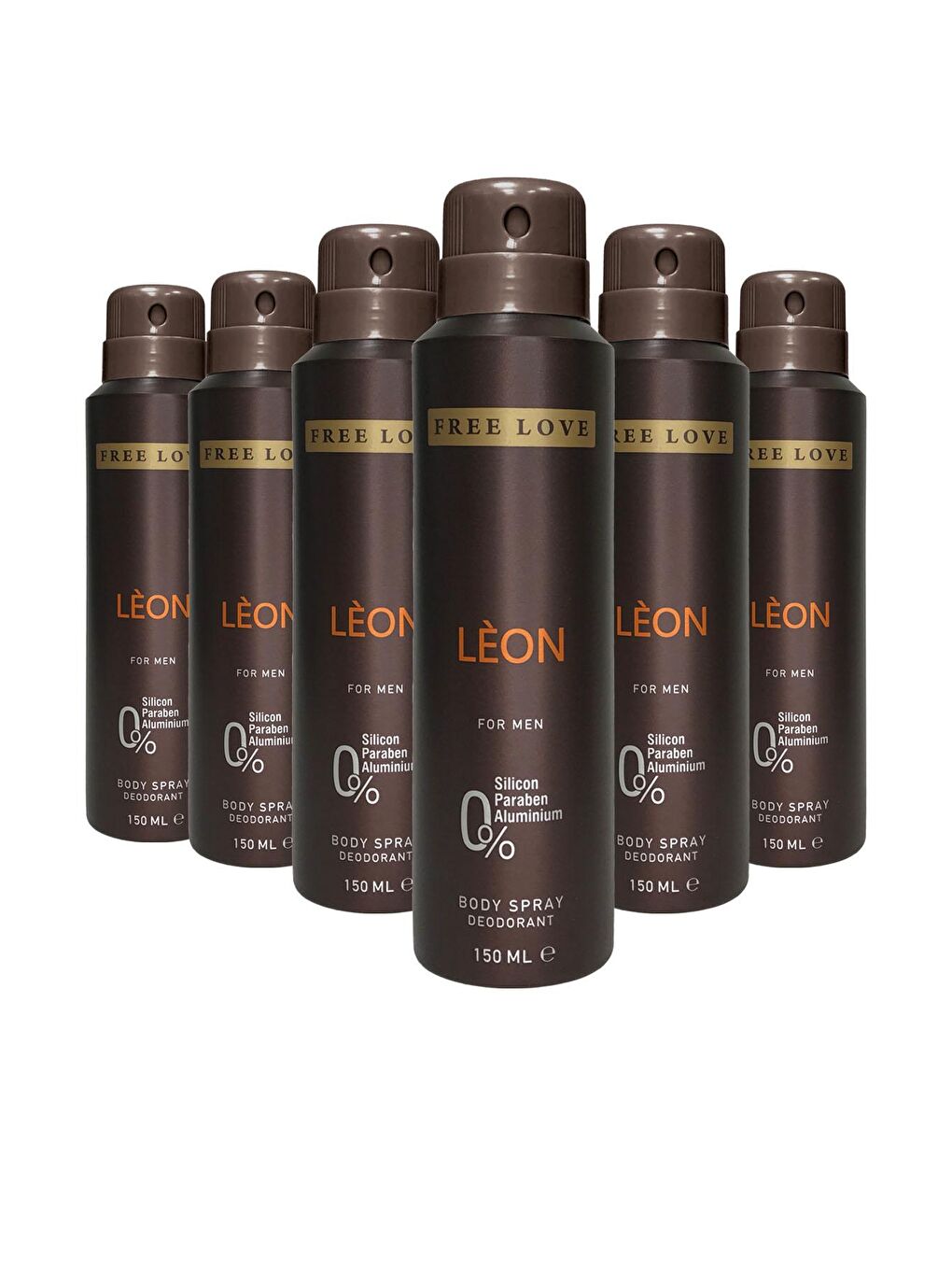 Free Love Karışık Leon Erkek Deodorant 150 ml 6 Adet