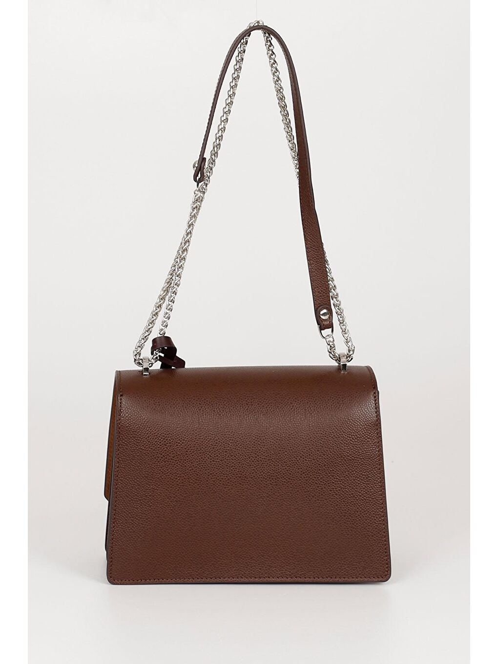 Kahverengi Platinum Hakiki Deri Küçük Boy Kadın Omuz Çantası K7262-3