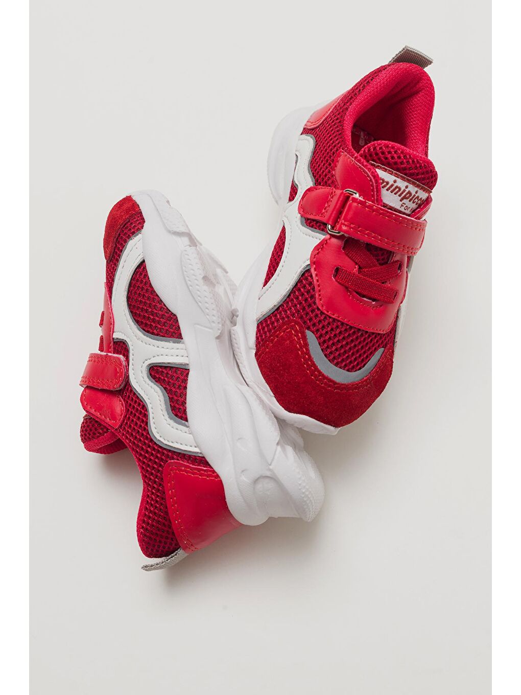 Erkek Çocuk Kırmızı Deri Ortopedik Destekli Spor Ayakkabı-3