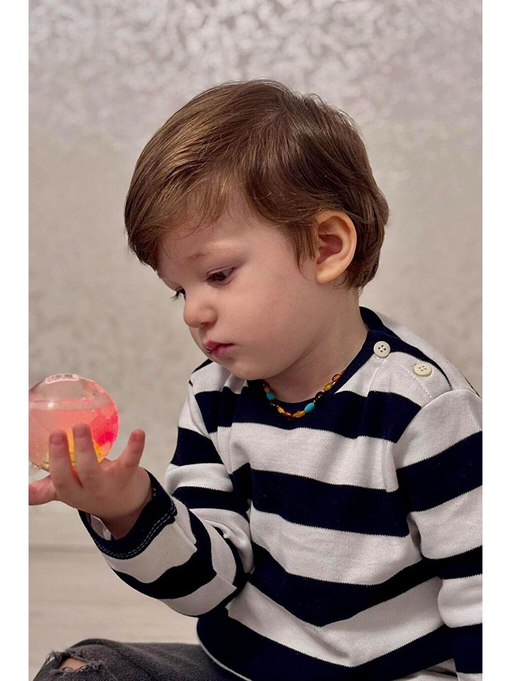 Erkek Bebek Uzun Kollu Tişört Patlı Lacivert (9 Ay-1.5 Yaş)-1