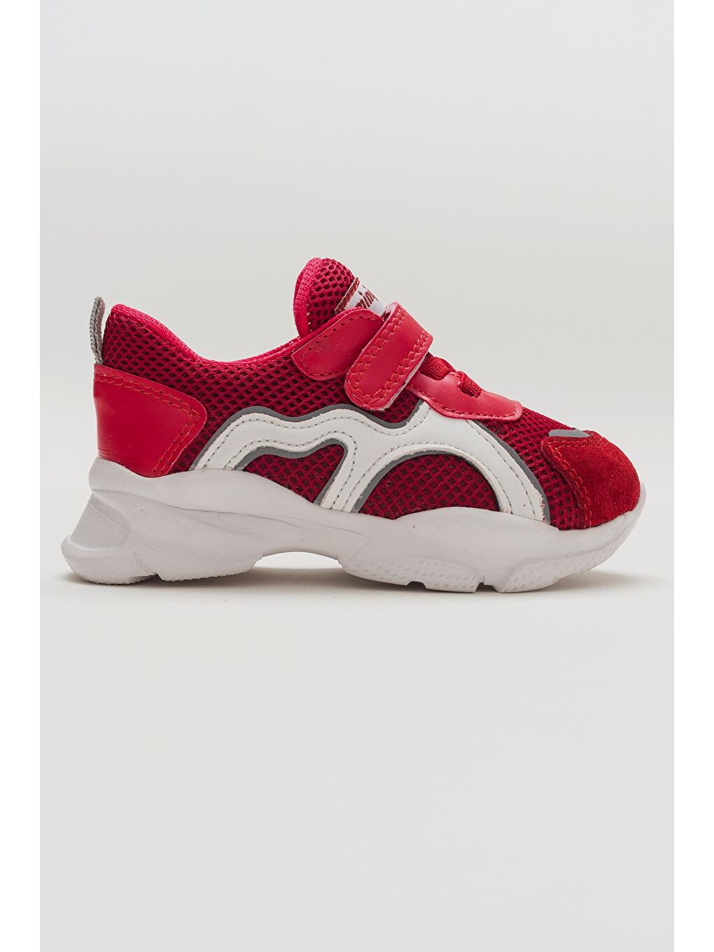 Erkek Çocuk Kırmızı Deri Ortopedik Destekli Spor Ayakkabı-4