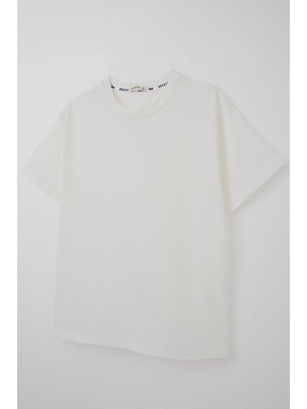 Erkek Çocuk Tişört Basic Ekru (4-14 Yaş)-6