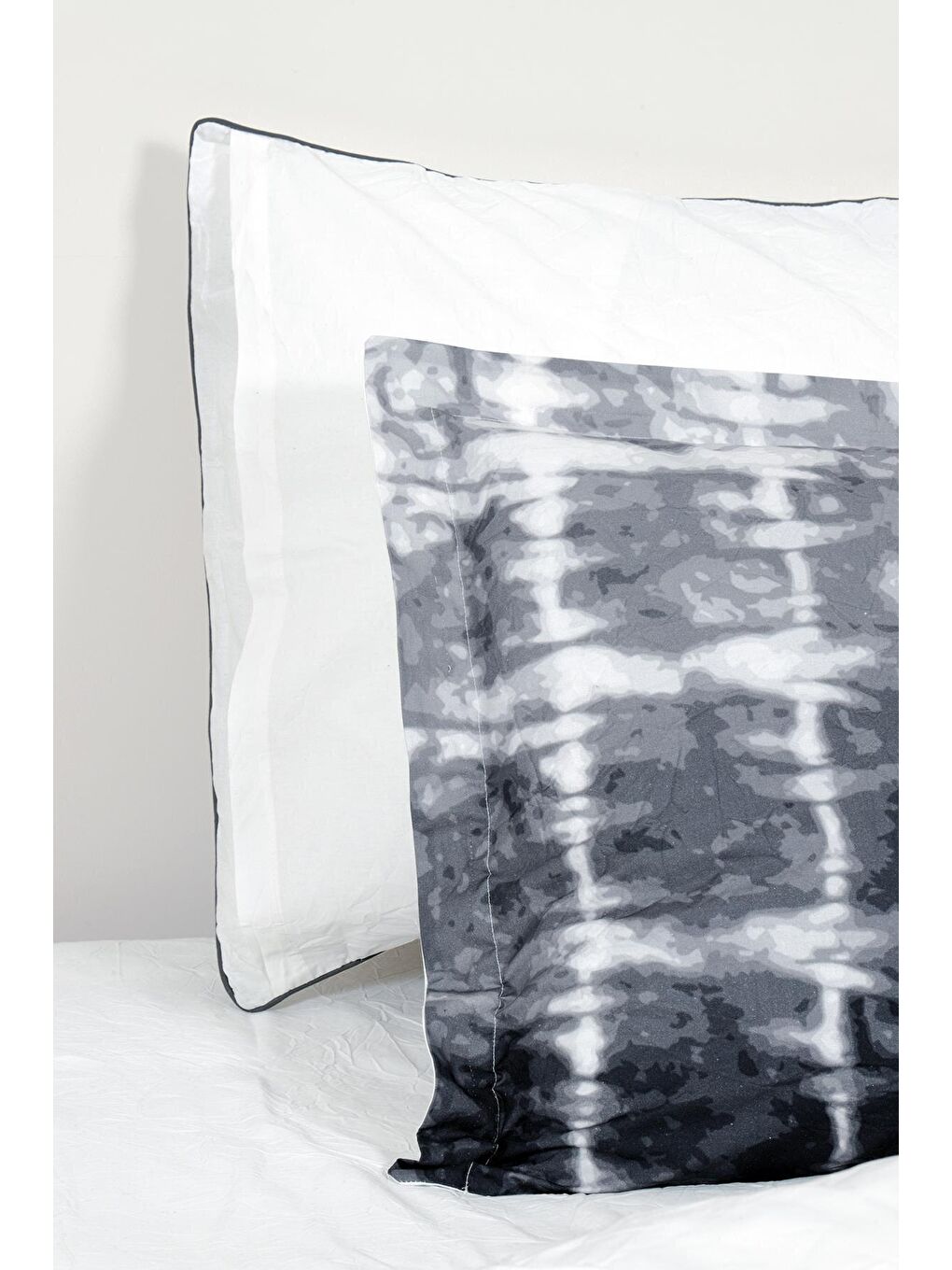 Siyah Galia Tek Kişilik Nevresim Takımı %100 Pamuk Ütü İstemeyen-2