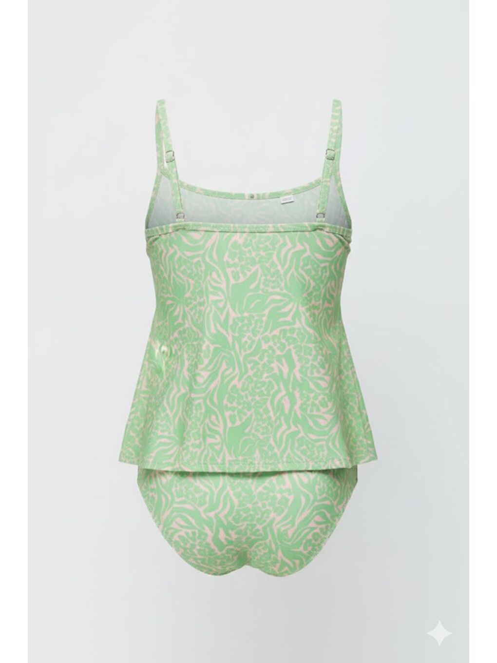 Yüksek Bel Uzun Tankini 7741 Yeşil-1