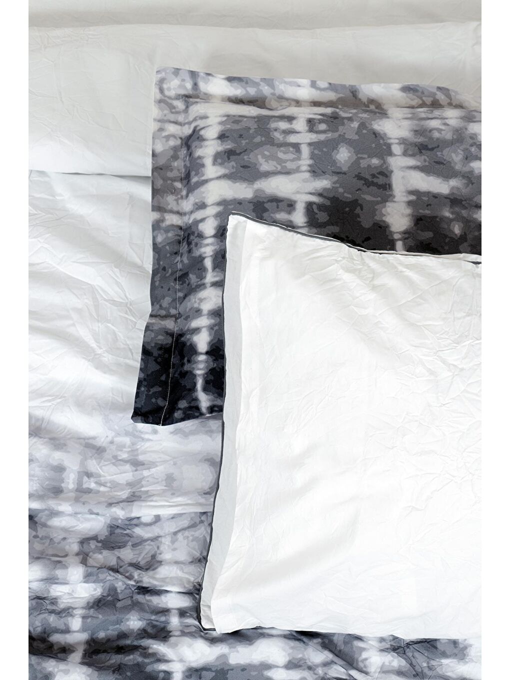 Siyah Galia Tek Kişilik Nevresim Takımı %100 Pamuk Ütü İstemeyen-3