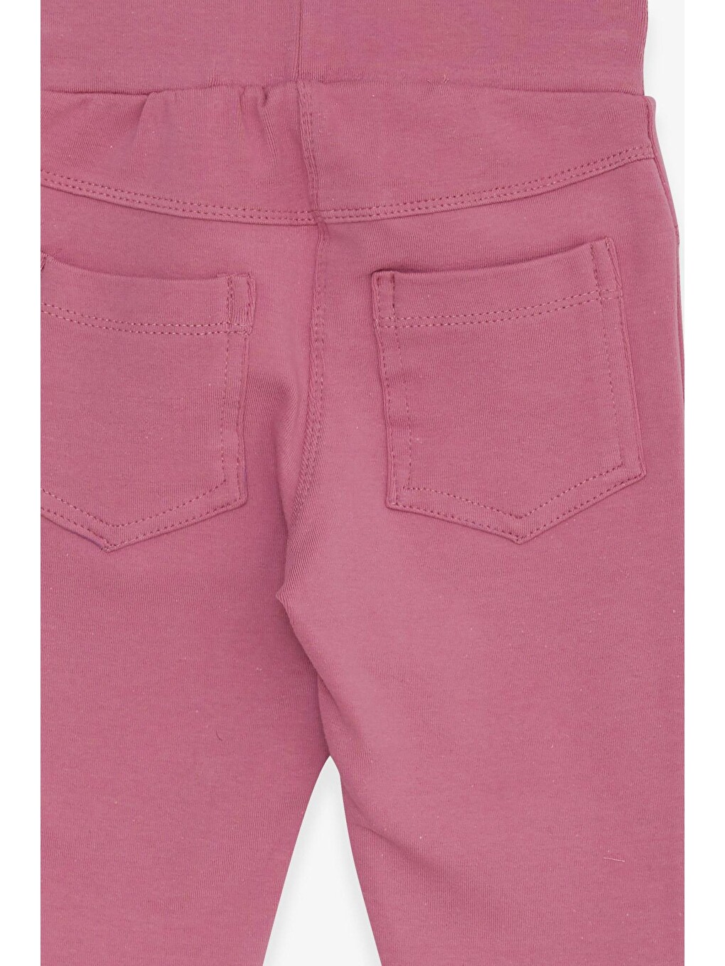 Pembe Kız Çocuk Tayt Pantolon Arkası Cepli Gülkurusu (3 Yaş)