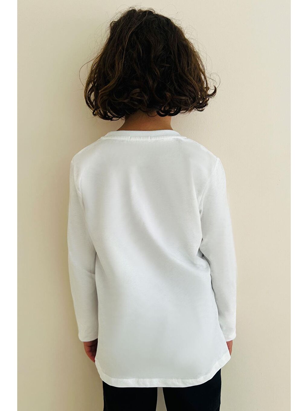 Erkek Çocuk Uzun Kollu Tişört Basic Ekru (11 Yaş)-1