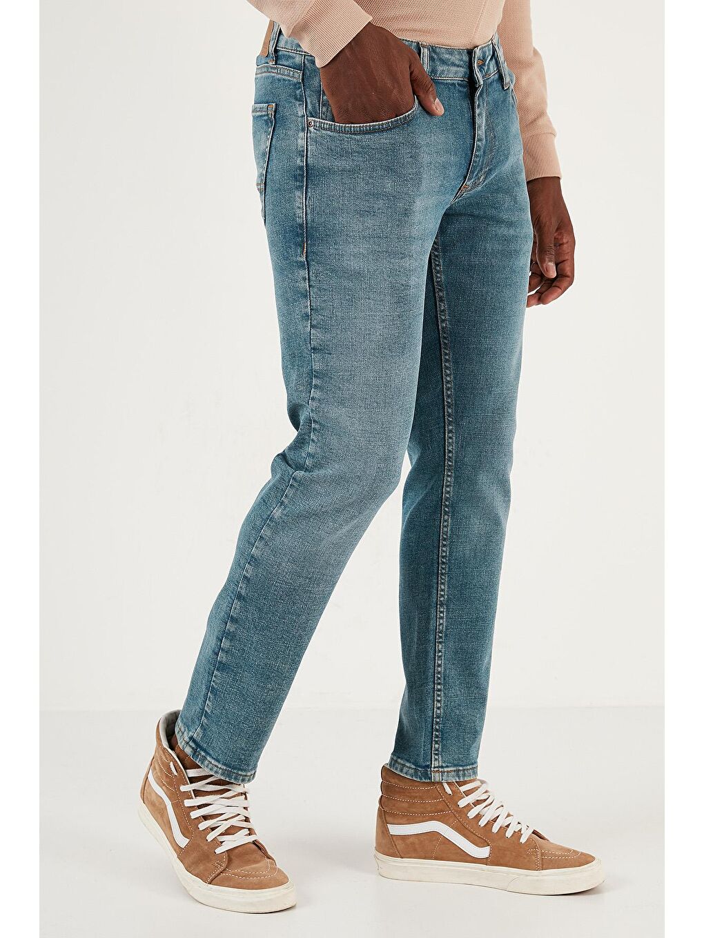 Mavi Streç Pamuklu Normal Bel Boru Paça Regular Fit Jeans 2202J20PARMA