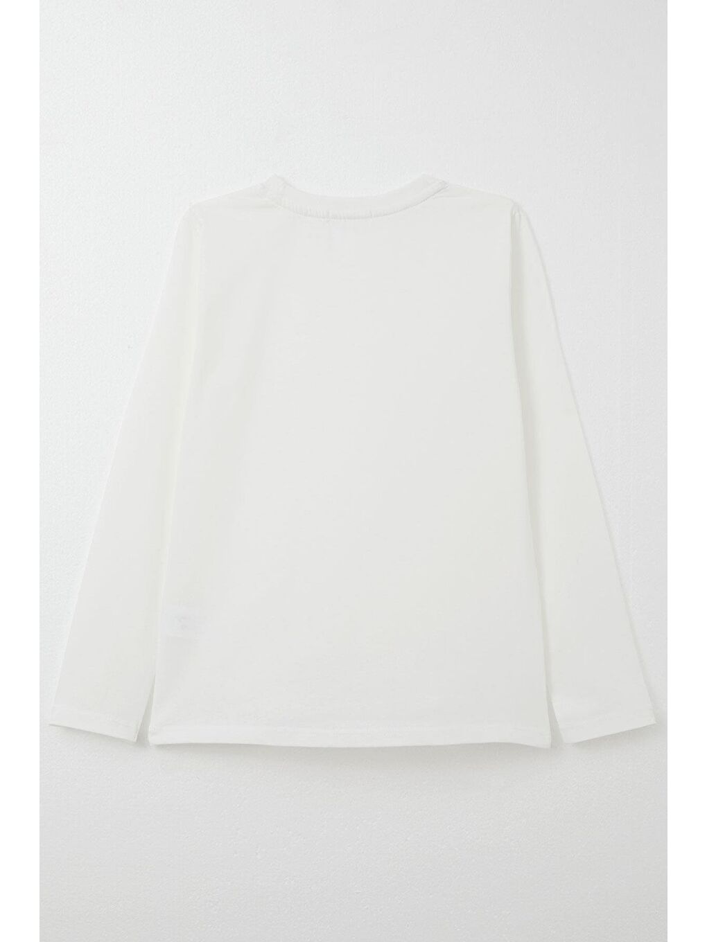 Erkek Çocuk Uzun Kollu Tişört Basic Ekru (11 Yaş)-4