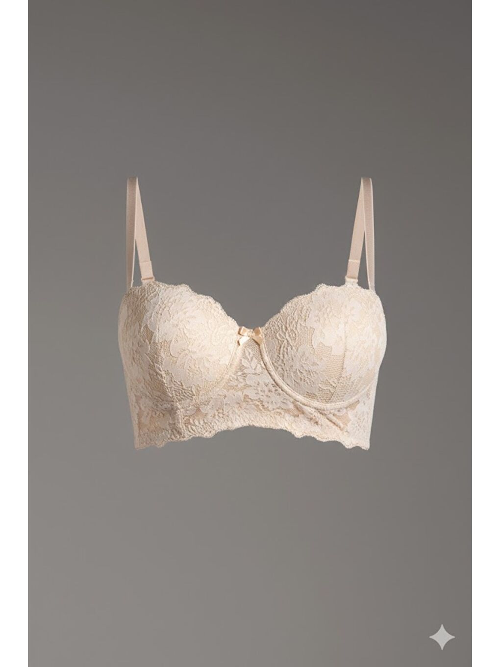 Bej Destekli Straplez Büstiyer C15120 Ten